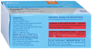 Insugen 50/50 100Iu Injection 10Ml