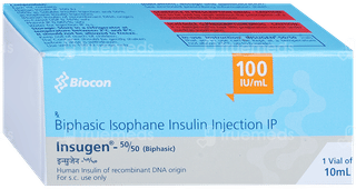 Insugen 50/50 100Iu Injection 10Ml