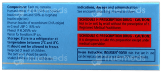 Insugen 50/50 40Iu Injection 10Ml