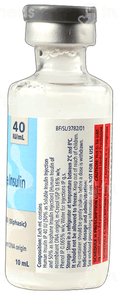 Insugen 50/50 40Iu Injection 10Ml