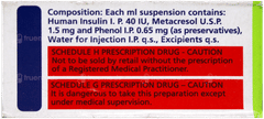 Human Insulatard 40Iu Injection 10Ml