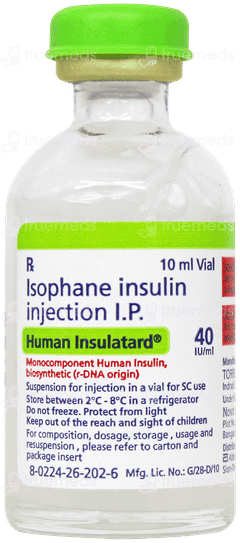 Human Insulatard 40Iu Injection 10Ml