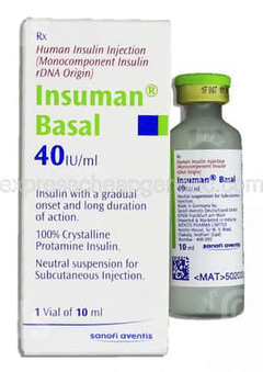 Insuman Basal 40iu Injection 10ml