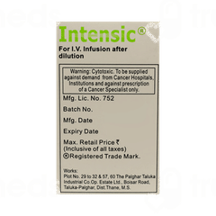 Intensic 100 MG Injection 5 ML Intensic 100 MG Injection 5 ML