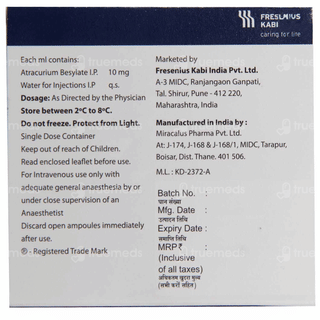 Kabitran 10 Mg Injection 2.5 Ml