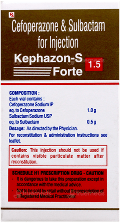 Kephazon S Forte 1000/500 Mg Injection 1