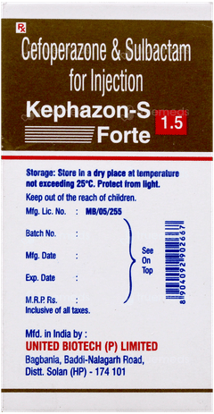 Kephazon S Forte 1000/500 Mg Injection 1