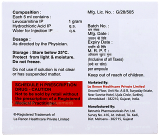 Lacarnit Injection 5ml