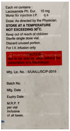 Lacosam Injection 20Ml Lacosam Injection 20Ml