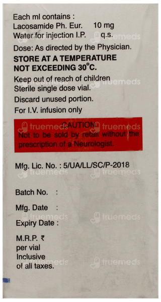 Lacosam Injection 20Ml