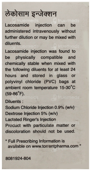 Lacosam Injection 20Ml