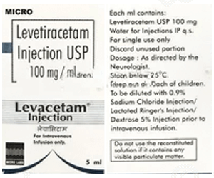 Levacetam 100Mg Injection 5Ml