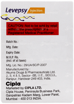 Levepsy Injection 5ml Levepsy Injection 5ml