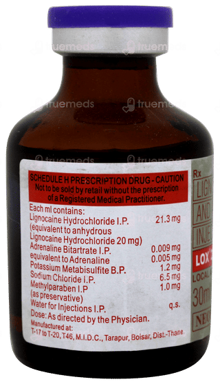 Lox 2% Adrenaline Injection 30ml