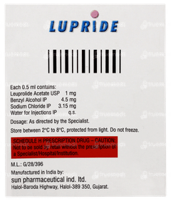 Lupride 1mg Injection 0.5ml Lupride 1mg Injection 0.5ml