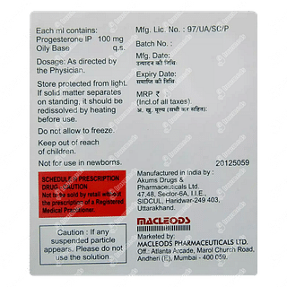 Macgest 100 MG Injection 1 ML