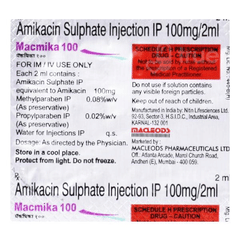 Macmika 100 Mg Injection 2 Ml