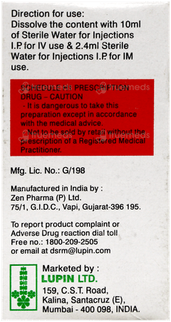 Magnova 1G+125Mg Injection 1