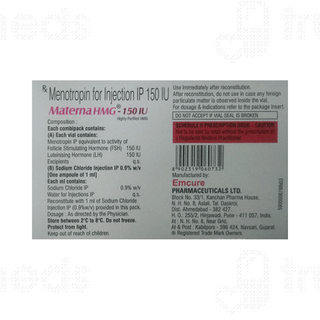 Materna Hmg 150iu Injection 1