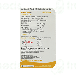 Meaxon Gold 12 Mg/0.7mg/1500mcg Injection 1 ML