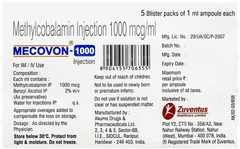 Mecovon 1000 Injection 1ml Mecovon 1000 Injection 1ml