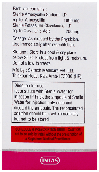 Megamentin 1200 Injection 1