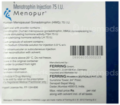 Menopur 75 Iu Injection 1 Ml Menopur 75 Iu Injection 1 Ml