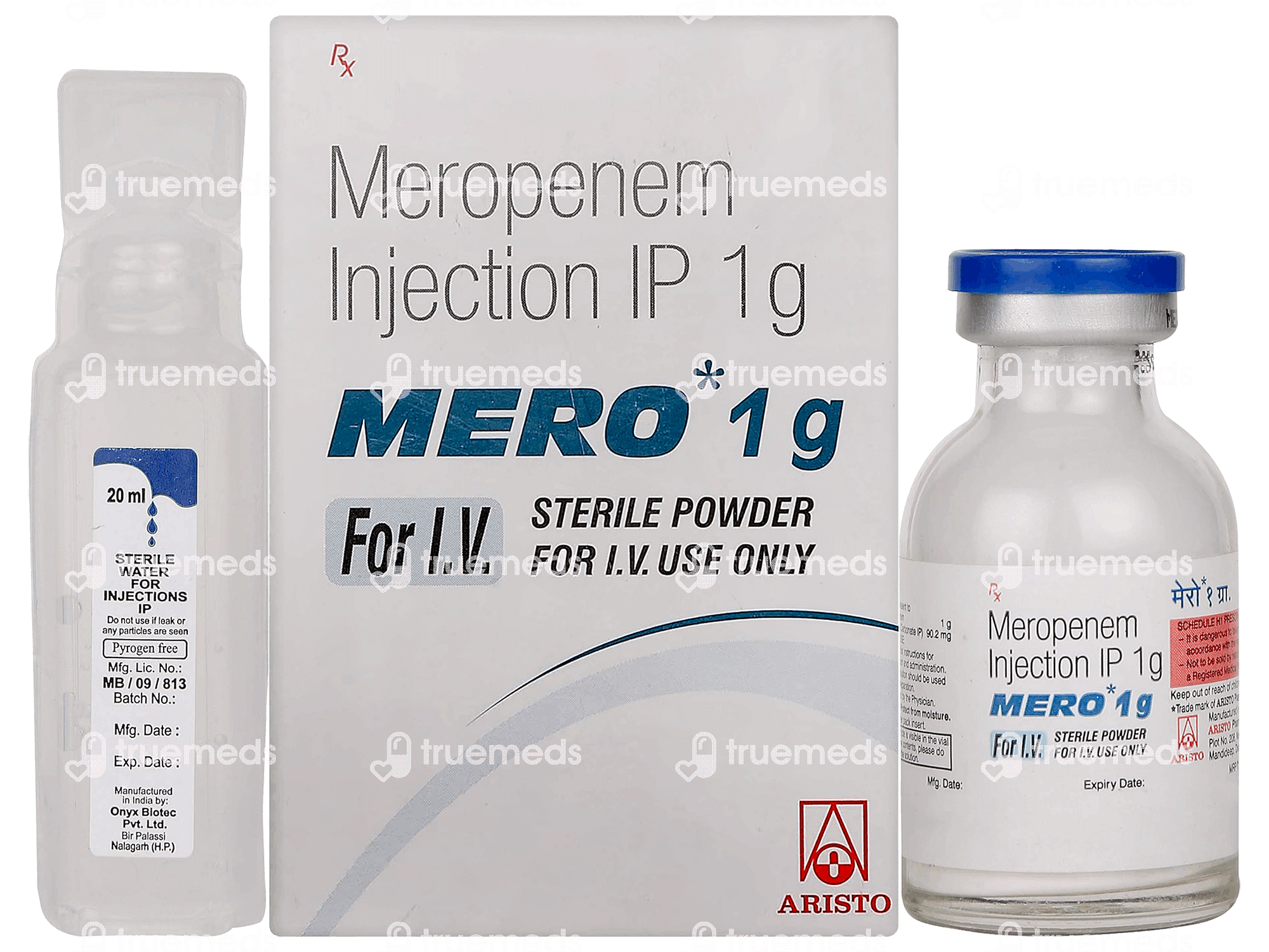 Mero 1000 Mg Injection 1 - Uses, Side Effects, Dosage, Price | Truemeds