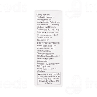 Mero 500mg Injection 1