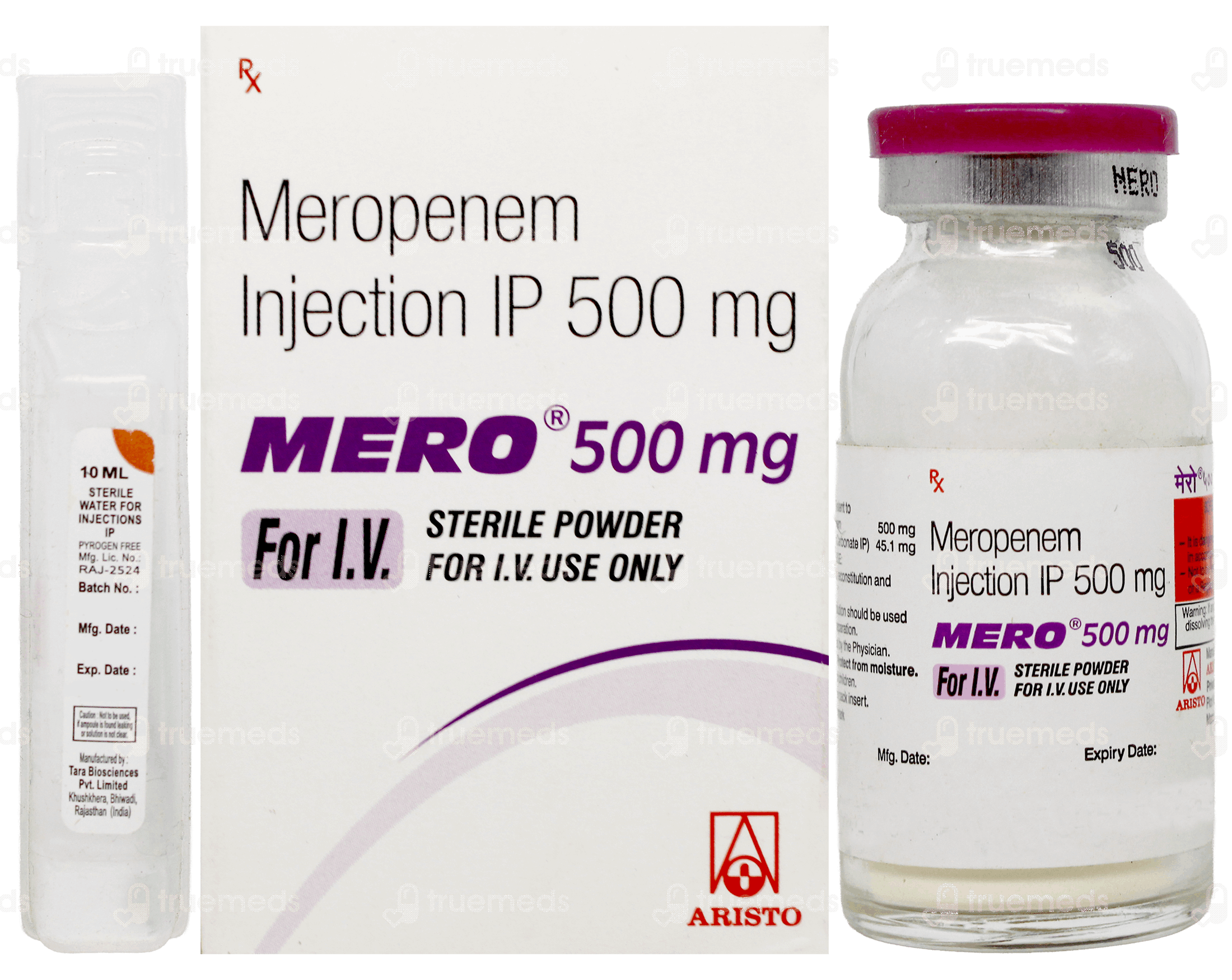 Merosol Injection Mero 500 MG Injection | Order Mero 500 MG Injection Online at Truemeds