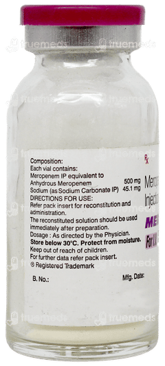 Mero 500Mg Injection 1 Mero 500Mg Injection 1