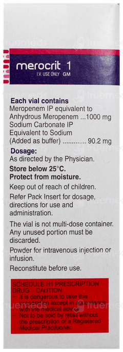 Merocrit 1gm Injection 1