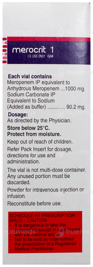 Merocrit 1gm Injection 1