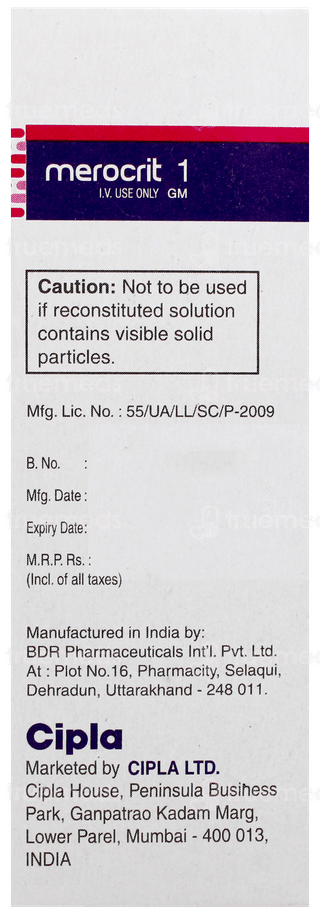 Merocrit 1gm Injection 1