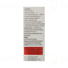 Meroject 1g Injection 1