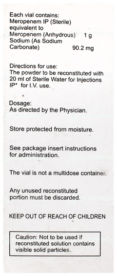 Meromac 1g Injection 1 Meromac 1g Injection 1