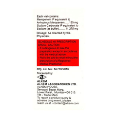 Merosure 125Mg Injection 1