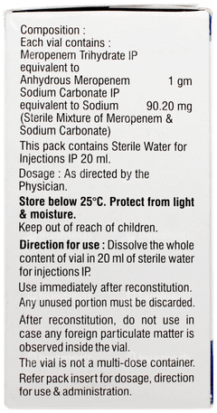 Merotec 1gm Injection 1