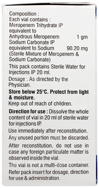 Merotec 1gm Injection 1