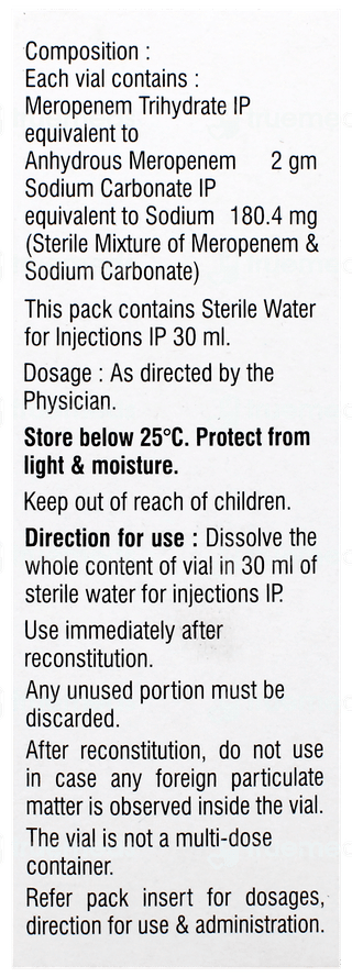 Merotec 2Gm Injection 1