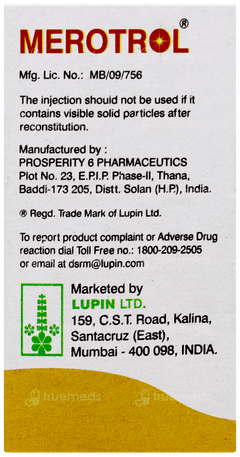 Merotrol 500mg Injection 1