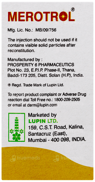 Merotrol 500mg Injection 1