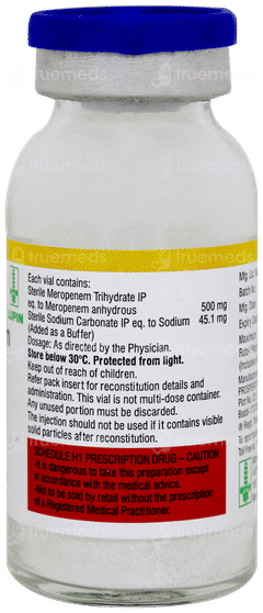 Merotrol 500mg Injection 1