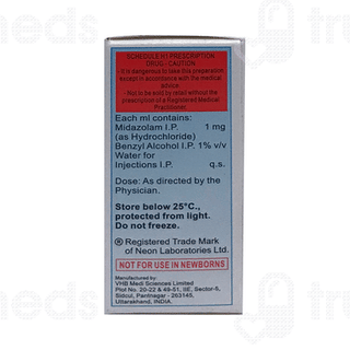 Mezolam 1 MG Injection 10 ML