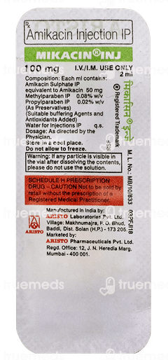 Mikacin 100mg Injection 2ml