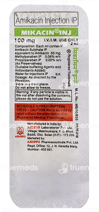 Mikacin 100 MG Injection 2 ML