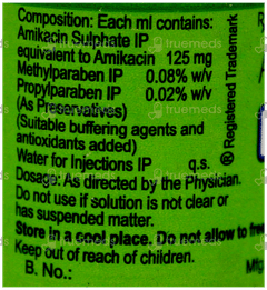 Mikacin 250Mg Injection 2Ml