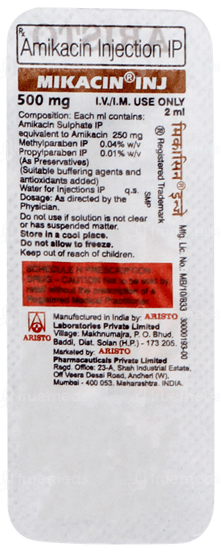 Mikacin 500mg Injection 2ml