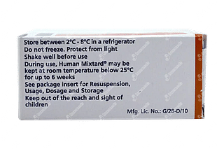 Human Mixtard 30/70 40 IU Injection 10 ML