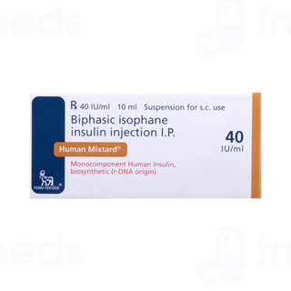 Human Mixtard 40iu Injection 10ml
